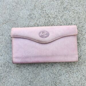 vintage genuine leather pink julia Buxton wallet and coin purse